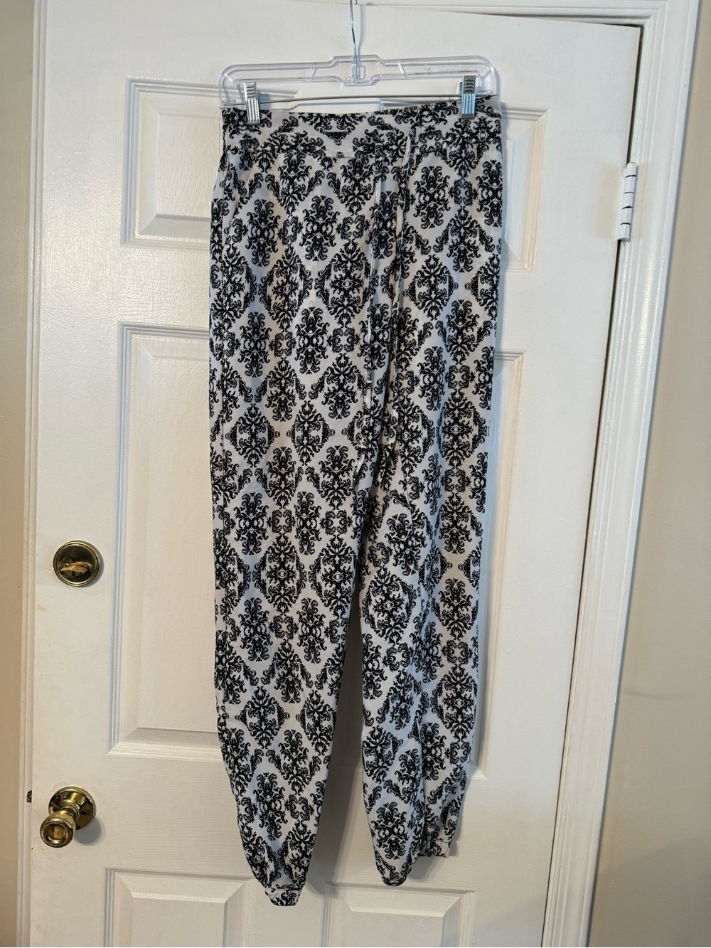 Black and White Damask Joggers